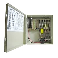 SPT Security Systems 15-PB12A9D3 9 Port 12 Amp CCTV Power Supply Box (Beige)