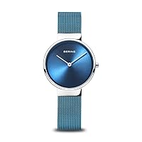 BERING Unisex Analog Quartz Classic Collection Watch with Stainless Steel Strap & Sapphire Crystal