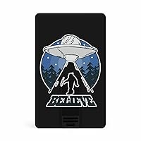 Believe Bigfoot Sasquatch UFO Card USB 2.0 Flash Drive 8G/64G Credit Card Thumb Drive Memory Stick Business Gift