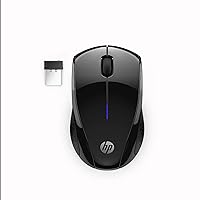 HP X3000 G2 Wireless Mouse - Ambidextrous 3-Button Control, & Scroll Wheel Multi-Surface Technology, 1600 DPI Optical Sensor Win, Chrome, Mac OS Up to 15-Month Battery Life (‎28Y30AA#ABA, Black)