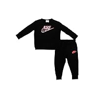 Nike Little Boys Camo Futura Crewneck Sweatshirt And Sweatpants 2 Piece Set