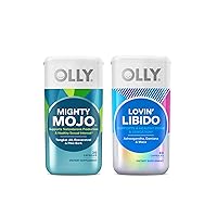 OLLY Mighty Mojo and Lovin’ Libido, His & Hers Bundle, Supports Health Testosterone Production and Helps Boost Desire