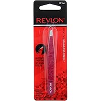 Revlon Eyebrow Hair Removal Tweezer, Designer Collection, High Precision Tweezers for Men, Women & Kids, Stainless Steel (Style/Color May Vary) (Pack of 1)