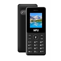 MFU A311 Dual-SIM 2G GSM 1.77Inch Unlocked Feature Phone 800mAh, SOS, Family Contacts, Mobile Tracker Big Font 21 Buttons Slim Easy to Use Pocket Size Old Cell Phone (Black)