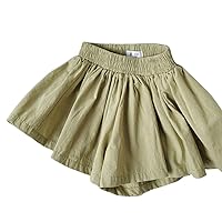 Toddlers Girl Skirts Shorts Kids Cotton Loose Casual Mini Skort, 12M-9Y