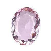 GEMHUB Baby Pink Topaz 87.00 Ct Oval Shaped Healing Crystal