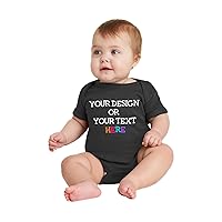 Awkward Styles Custom Baby Boy Girl Romper Bodysuit Custom Outfit Your Own Text Photo Birthday Front/Back Print