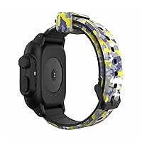 for Apple Watch Camouflage Sport Bracelet Waterproof Case+Silicone Strap Cove Series 7/SE/6/5/4/3/2/1 Strap 40mm 42mm 44mm Watch Case (Color : Camouflage 1, Size : 40mm)