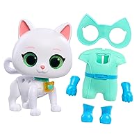 Disney Junior SuperKitties Cat-Tastic Transforming Bitsy, Lights and Sounds Toy Figure, Kids Toys for Ages 3 Up by Just Play