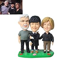 Custom Figures Shaking Head Bobblehead Soft Clay Crafts Souvenir Birthday Children Friends' Gift Custom Bobblehead Figurine Personalized Birthday Gifts Based on Your Photos Wedding