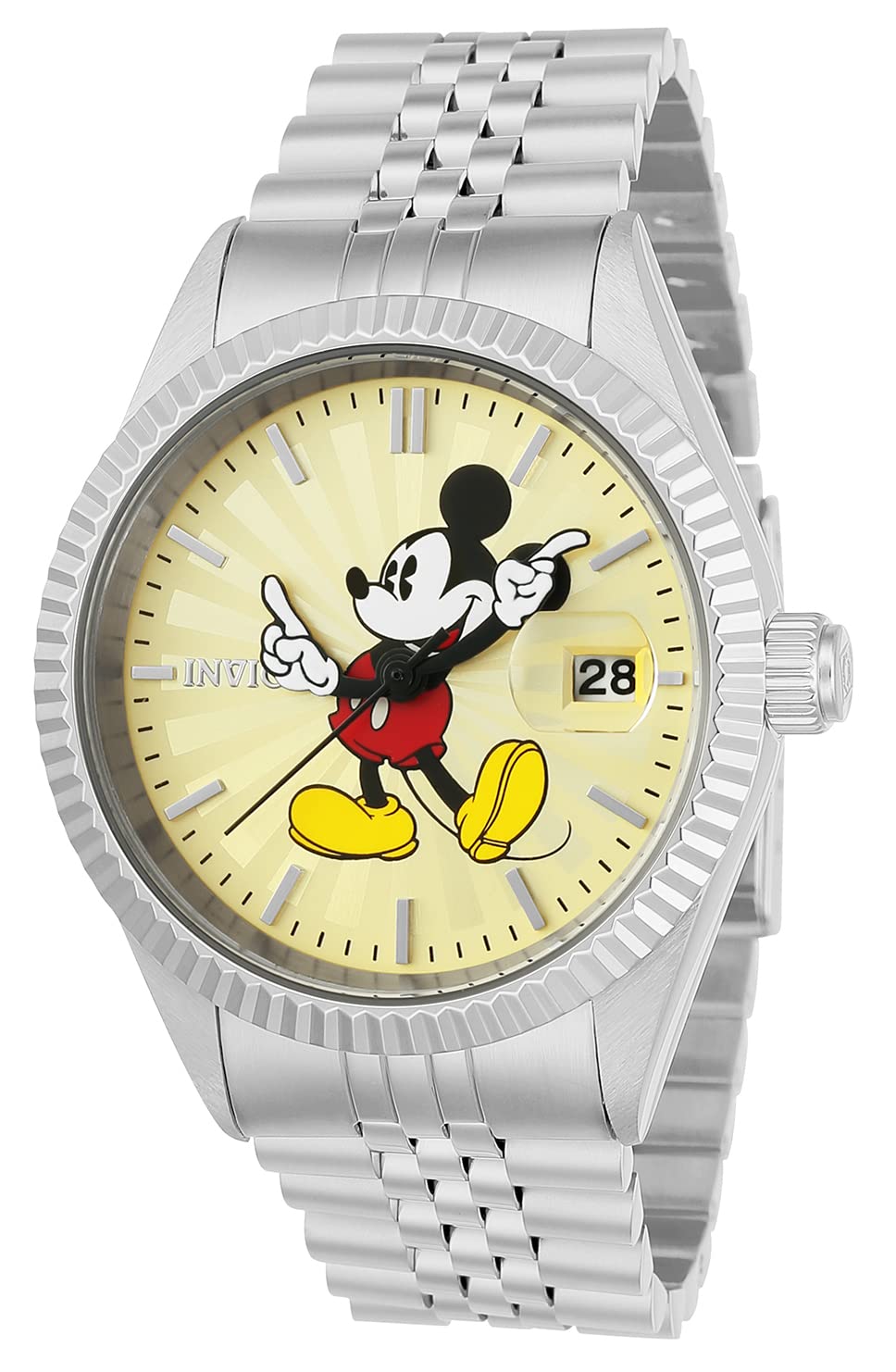 Invicta Mickey Mouse Men's 22769 Disney Limited Edition Analog Display Quartz Silver Watch