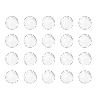 uxcell 8mm Solid Round Clear Glass Ball Boiling Stones Soda Lime Glass Beads 100pcs