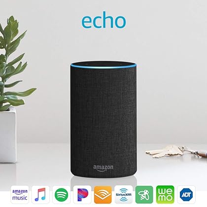 Echo (2nd Generation) - Smart speaker with Alexa and Dolby processing - Charcoal Fabric