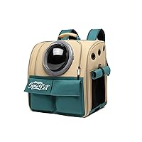Cat Backpack Carrier, Pet Backpack Bubble Rucksack Carry Cats, Ventilate Space Capsule Pet Backpack, Dog Travel Backpack Carrier For Small Dogs(Khaki)