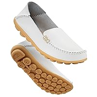 DUOYANGJIASHA Women's Comfortable Loafers Casual Round Toe Moccasins Wild Driving Flats Soft Walking Shoes Women Slip On