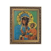Christian Wall Décor Ornate Gold Framed Artwork, 11 x 13-Inch,Our Lady Of Czestochowa