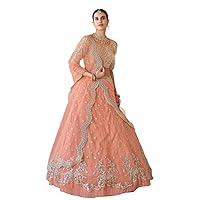 Indian Woman Stitched Net Sequin Lehenga Choli Party Festival 4718