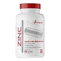 Zinc Supplement by Metabolic Nutrition, 75mg, 90 Zinc Capsules, Supports Immune System Function w/Zinc Oxide