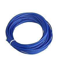 Othmro 10m/32.8ft PET Expandable Braid Cable Sleeving Flexible Wire Mesh Sleeve Blue,Manage Protect Cables Cords from Pets Chewing