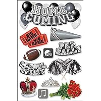 Paper House Productions STDM-0056E 3D Cardstock Stickers, Homecoming (3-Pack)
