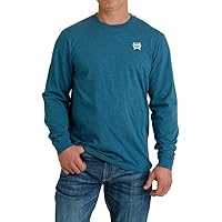 Cinch Men's Long Sleeve Blue T-Shirt
