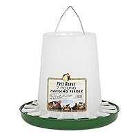 Harris Farms Free Range Hanging Poultry Feeder | Prevents Chickens from Scratching Out Feed | 7 Pounds