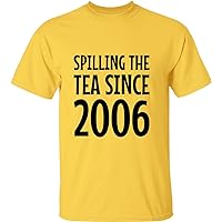 Spilling The Tea Since 1773-4th of July T Shirt - Spilling The Coffee -Patriotic Tee -Funny Top -Fourth of July -Coffee Lover Gift -Unisex - Daisy - L
