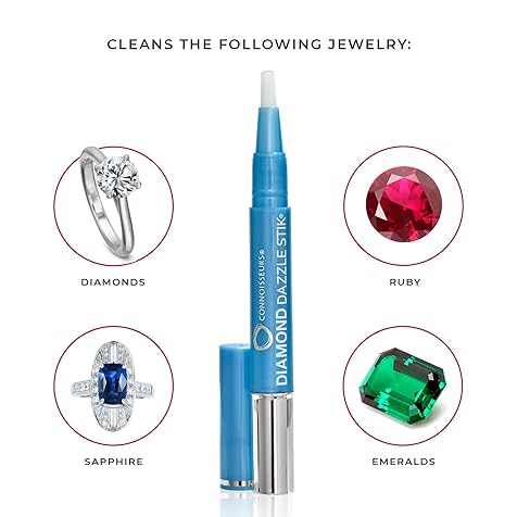 Diamond Dazzle Stik - Portable Diamond Cleaner for Rings and Other Jewelry - Bring Out The Sparkle in Your Diamonds and Precious Stones