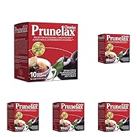 Prunelax Ciruelax Regular Strength Laxative Tea Bags - Made with Natural Senna Extracts, for Occasional Constipation, Senna Extract - 10 Bags (Pack of 5)
