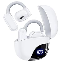 TAGRY Open Ear Headphones Bluetooth Wireless Earbuds 80Hrs Playtime Ear Buds with Earhooks Bluetooth 5.3 Touch Control Air Conduction Sport Earphones IPX7 Waterproof Headsets for Workouts Running