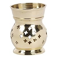 Brass Golden Oil Burner Aromatherapy Oil Warmer Home Decorations Tea Light Candle Essential Oils Aroma Diffuser