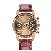 Watch, Fashion Women Leather Band Quartz Analog Wrist Watch