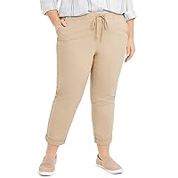 Style & Co. Womens Plus Cropped Mid-Rise Ankle Pants