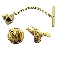 Ruffed Grouse Tie Tack ~ 24K Gold ~ Tie Tack or Pin - 24K Gold Plated