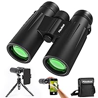 12x42 Binoculars for Adults High Powered with Upgraded Tripod and Phone Adapter - Usogood HD Binoculars with Low Light Vision - Waterproof Binoculars for Bird Watching Cruise Ship Hunting Travel