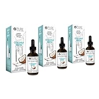 Pure Inventions Coconut Water Infusion Drops – For Hydration 30 Servings (1oz) - Pack of 3