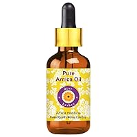 Deve Herbes Pure Arnica Oil (Arnica montana) with Glass Dropper 10ml (0.33 oz)