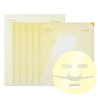 Yuja Hydrogel Mask - Brightening Treatment - Dark Spot & Tone Correction - Luminous Complexion Enhancer - Intensive Korean Skin Care, 5-Pack