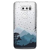 Case Replacement for LG G7 ThinkQ Fit Velvet G6 V60 5G V50 V40 V35 V30 Plus W30 Inspire Blue Mountains Pattern Flexible Silicone Slim fit Clear Forest Design Cute Cute Print Soft Lovely Nature
