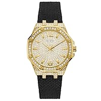 GUESS Ladies Sport Crystal Octagonal 39mm Watch