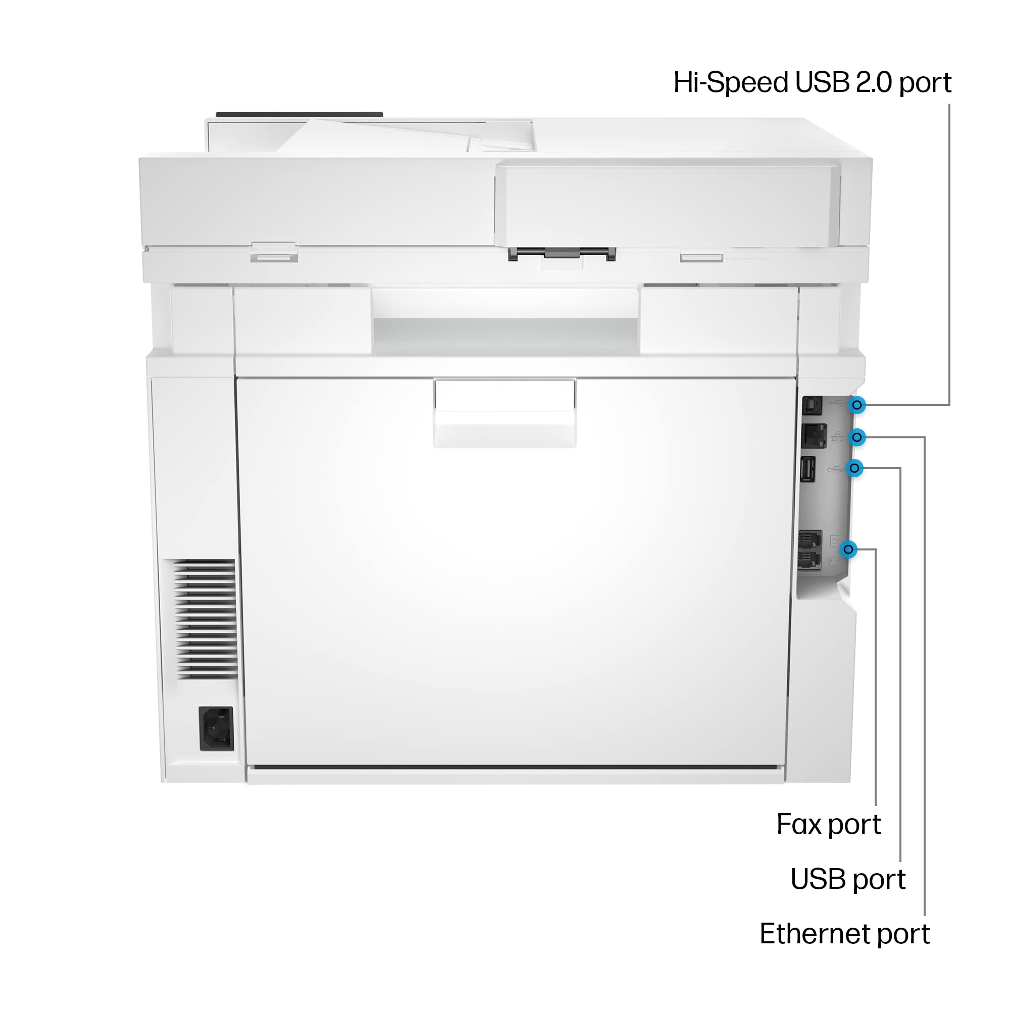 HP Color LaserJet Pro MFP 4301fdw Wireless Printer, Print, scan, copy, fax, Fast speeds, Easy setup, Mobile printing, Advanced security, Best-for-small teams, white, 16.6 x 17.1 x 15.1 in