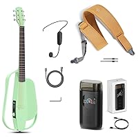 Enya Acoustic Electric Carbon Fiber Travel Guitar NEXG SE Smart Guitarra for Adults with 30W Wireless Speaker & enya Magnetic Strap & Enya Smart Automatic Guitar Tuner