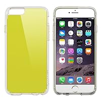 [Clearview Hybrid Scratch Resistant Back Cover with Shock Absorbing Bumper Designed for Apple iPhone 6/6s (4.7) - Neon Lime