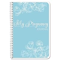BookFactory Pregnancy Journal/Pregnancy Tracking and Memory Keepsake Log Book - Wire-O, 100 Pages, 6