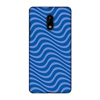 AMZER Slim Fit Handcrafted Designer Printed Snap On Hard Shell Case Back Cover for Nokia 6 - Carbon Fibre Redux Coral Blue 10