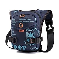 Nylon Chest Leg Bag Hiking Waist Pack for Men Women Shoulder Bags Tactical Bike Cycling Riding Travel Outdoor Sports Fanny Pouch