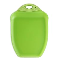 Chop & Scoop Cutting Board, 9.5 by 13 inches, Solid Green