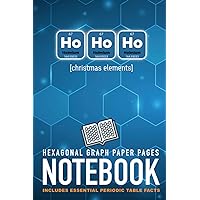 Periodic Table Quick Reference and Hexagonal Graph Paper Notebook: Periodic Element is HOLMIUM [christmas elements] (Periodic Humour Notebooks Journals and Stationery)