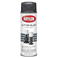 Krylon K03805A00 Glitter Blast Glitter Spray Paint for Craft Projects, Starry Night Silver, 5.75 oz