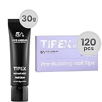 Fiev Angeles Solid Nail Glue 30g & 120pcs Tipex Instant Apex Nail Tips Kit